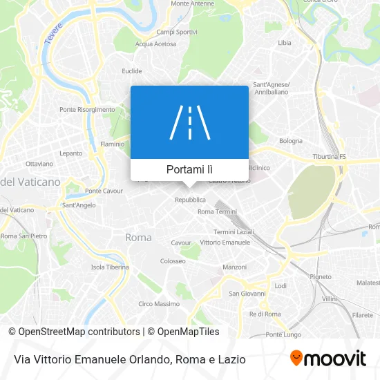 Mappa Via Vittorio Emanuele Orlando
