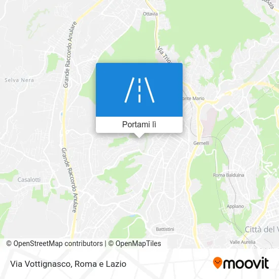 Mappa Via Vottignasco