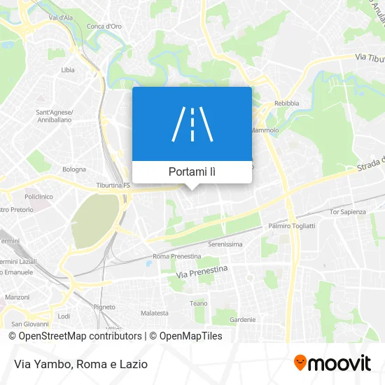Mappa Via Yambo