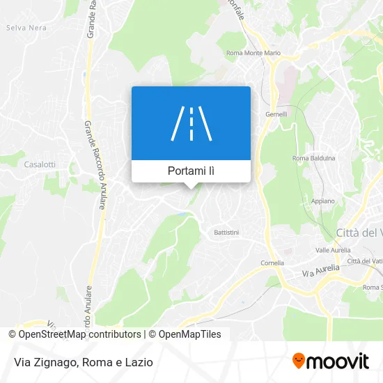Mappa Via Zignago