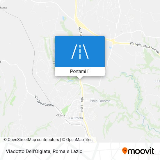 Mappa Viadotto Dell'Olgiata