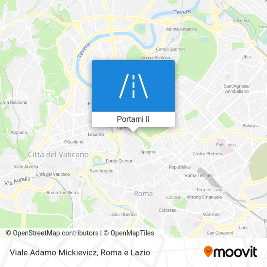 Mappa Viale Adamo Mickievicz