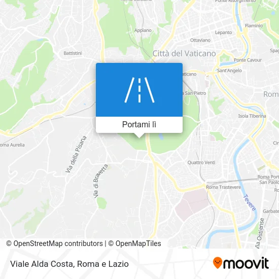 Mappa Viale Alda Costa