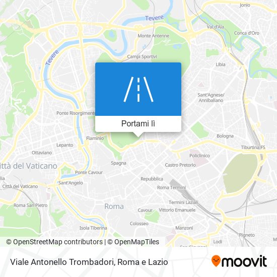 Mappa Viale Antonello Trombadori