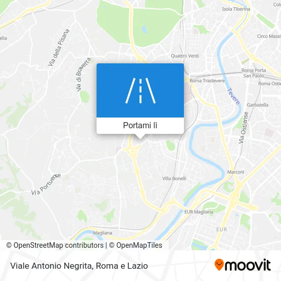 Mappa Viale Antonio Negrita