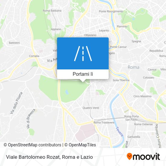 Mappa Viale Bartolomeo Rozat