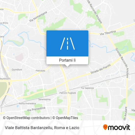 Mappa Viale Battista Bardanzellu