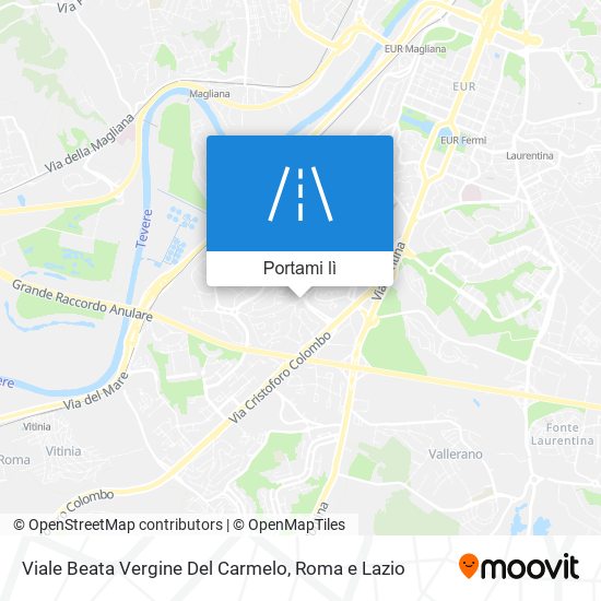 Mappa Viale Beata Vergine Del Carmelo