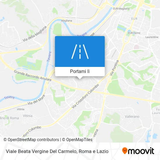 Mappa Viale Beata Vergine Del Carmelo