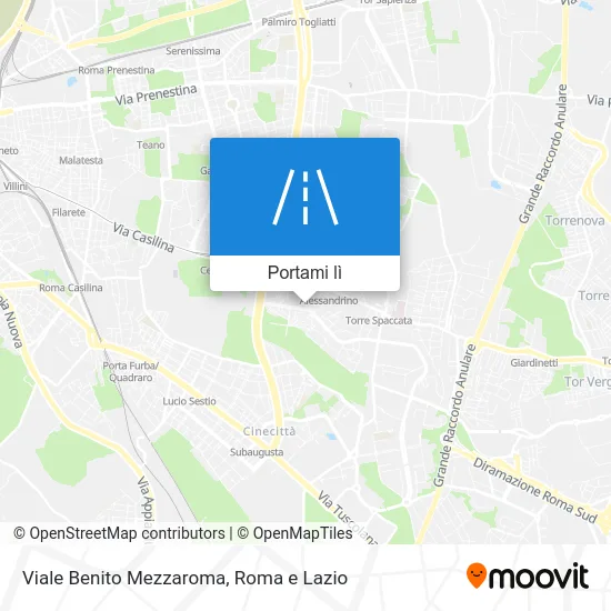 Mappa Viale Benito Mezzaroma