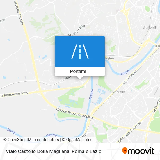 Mappa Viale Castello Della Magliana