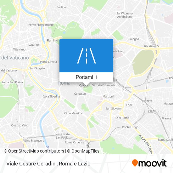 Mappa Viale Cesare Ceradini