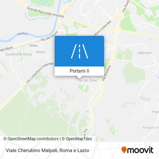 Mappa Viale Cherubino Malpeli