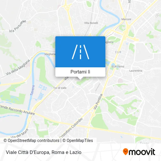 Mappa Viale Città D'Europa