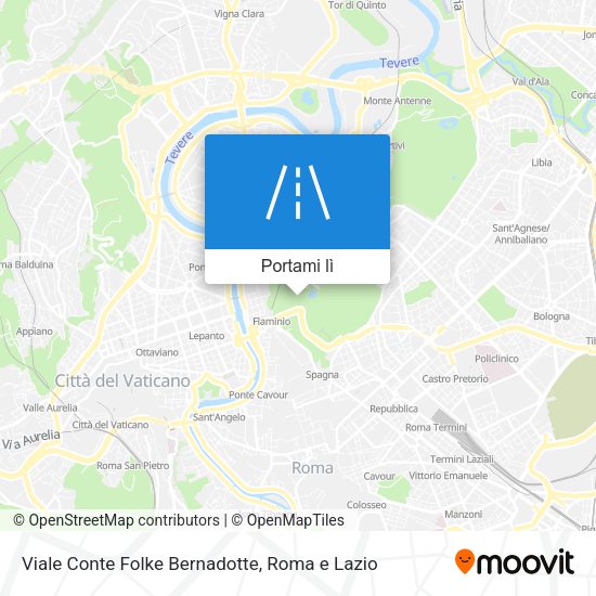 Mappa Viale Conte Folke Bernadotte
