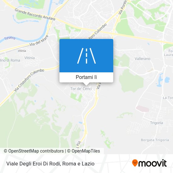 Mappa Viale Degli Eroi Di Rodi