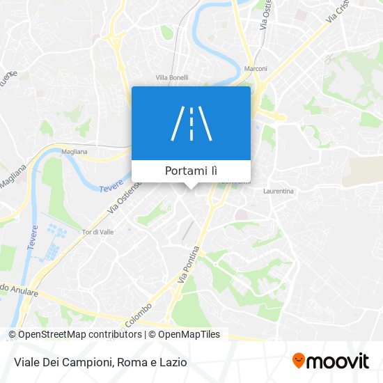 Mappa Viale Dei Campioni