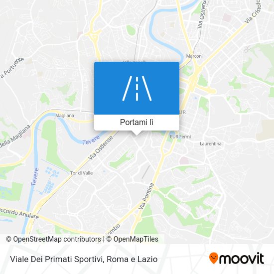 Mappa Viale Dei Primati Sportivi
