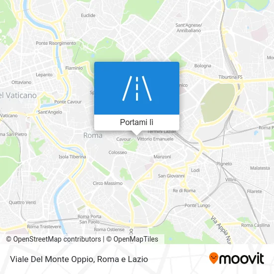 Mappa Viale Del Monte Oppio