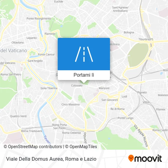 Mappa Viale Della Domus Aurea