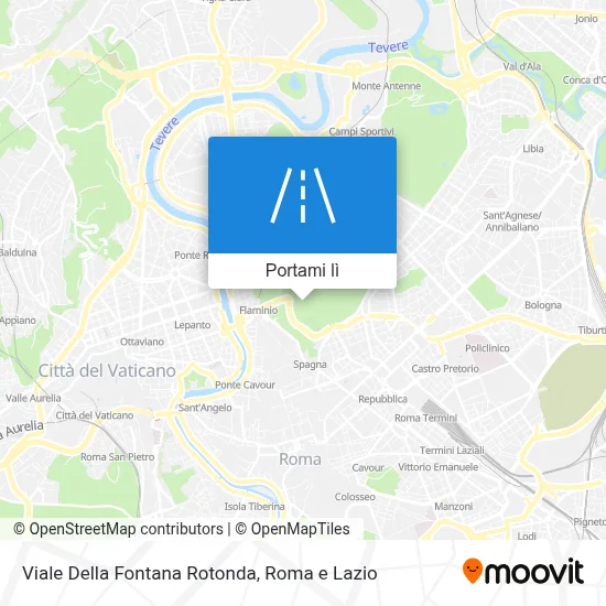 Mappa Viale Della Fontana Rotonda