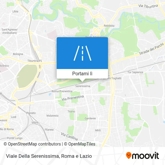 Mappa Viale Della Serenissima