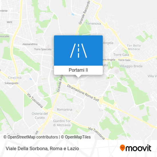 Mappa Viale Della Sorbona