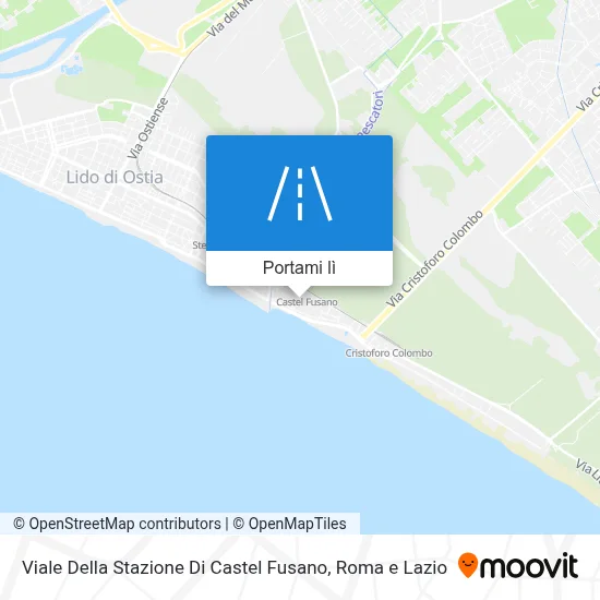 Mappa Viale Della Stazione Di Castel Fusano