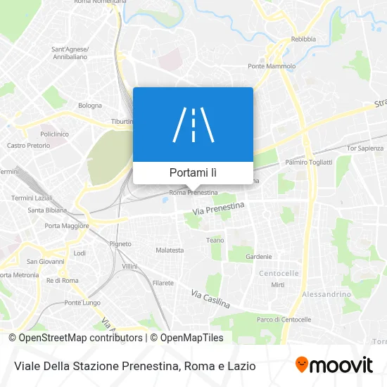 Mappa Viale Della Stazione Prenestina