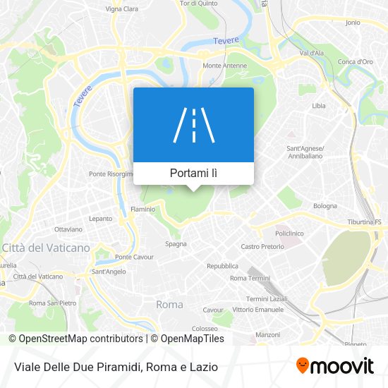 Mappa Viale Delle Due Piramidi