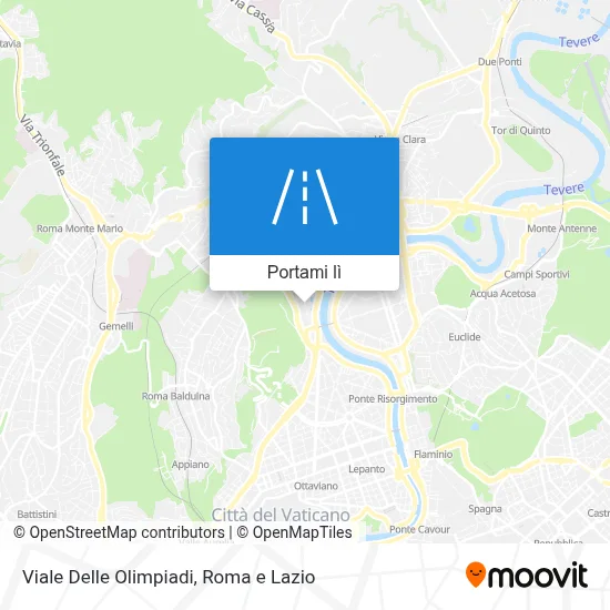 Mappa Viale Delle Olimpiadi