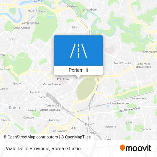 Mappa Viale Delle Provincie