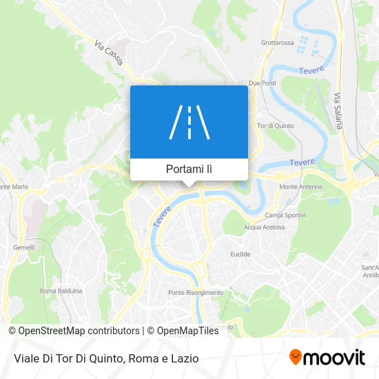 Mappa Viale Di Tor Di Quinto