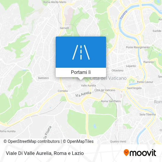 Mappa Viale Di Valle Aurelia