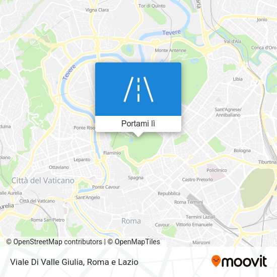Mappa Viale Di Valle Giulia