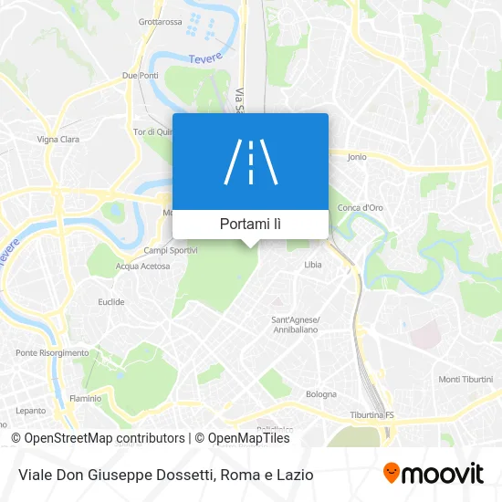 Mappa Viale Don Giuseppe Dossetti