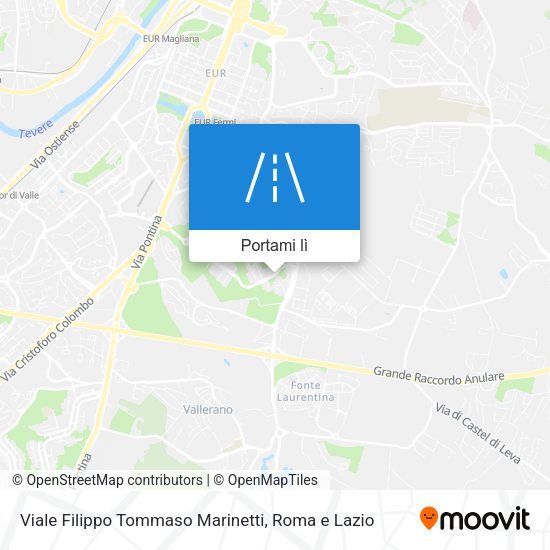 Mappa Viale Filippo Tommaso Marinetti