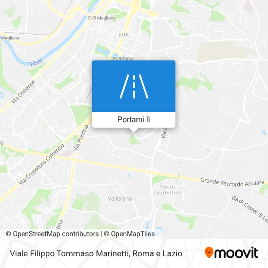 Mappa Viale Filippo Tommaso Marinetti