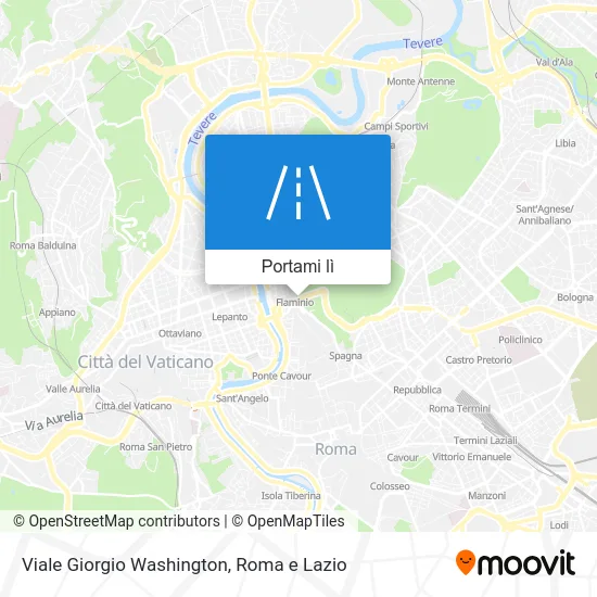 Mappa Viale Giorgio Washington