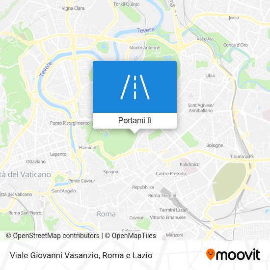 Mappa Viale Giovanni Vasanzio