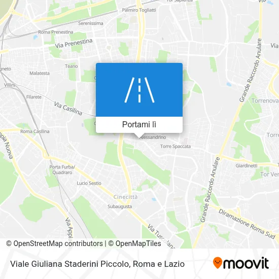 Mappa Viale Giuliana Staderini Piccolo