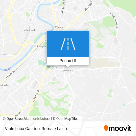 Mappa Viale Luca Gaurico
