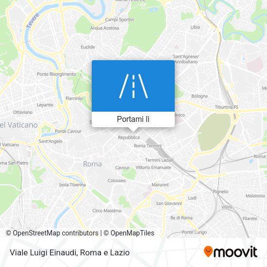 Mappa Viale Luigi Einaudi
