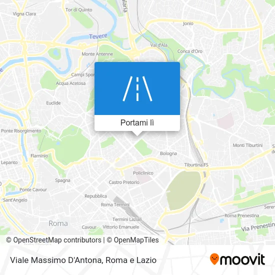 Mappa Viale Massimo D'Antona