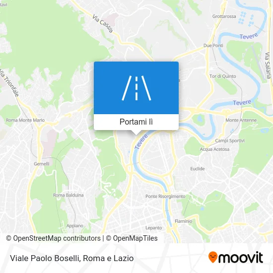 Mappa Viale Paolo Boselli