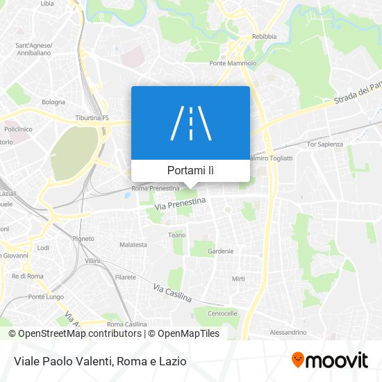 Mappa Viale Paolo Valenti