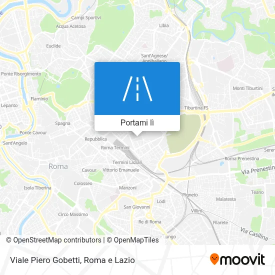 Mappa Viale Piero Gobetti
