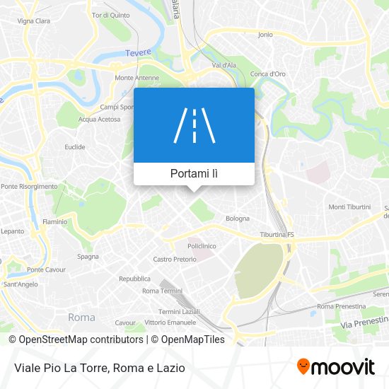 Mappa Viale Pio La Torre