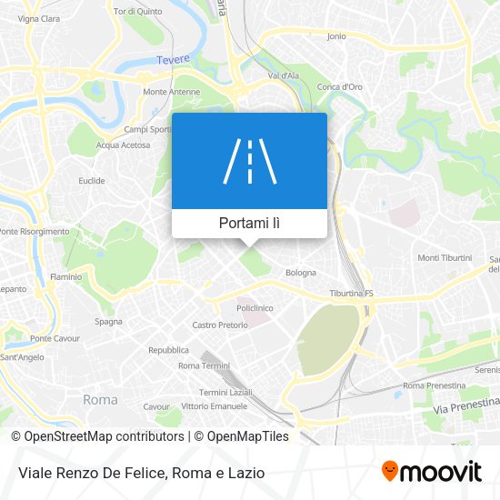 Mappa Viale Renzo De Felice