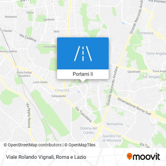 Mappa Viale Rolando Vignali